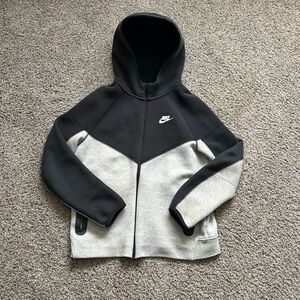 Nike tech kids black and grey zip up